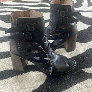 Tiara open toe booties from Freebird by Steven